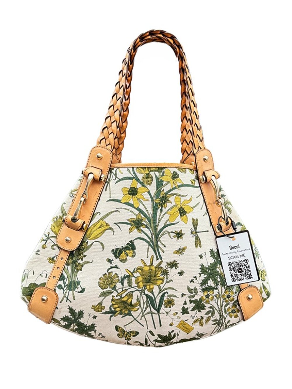Gucci Canvas Flora Pelham Shoulder Bag